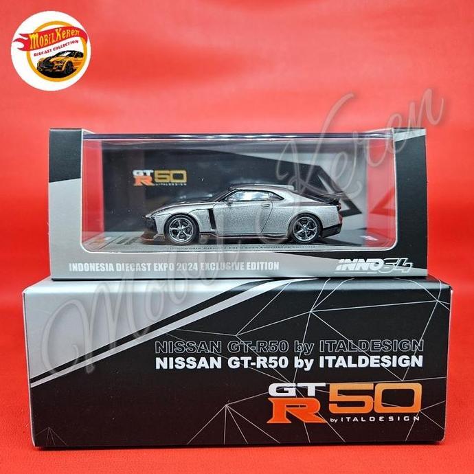 Diecast Inno 64 2024 Indonesia Diecast Expo IDE 11 Exclusive edition Nissan GT-R50 by Italdesign sil