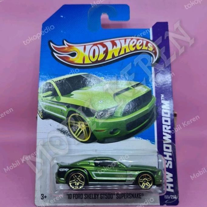 Diecast Hot Wheels HW Workshop 10 Ford Shelby GT500 Supersnake Green