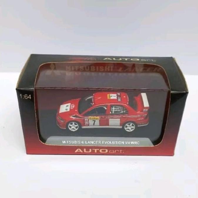 autoart auto art mitsubishi lancer evolution vii wrc diecast 1/64 (t)