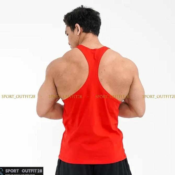 Singlet Tali Kecil Tanktop Pria Kaos Dalam Gym Sport Fitnes