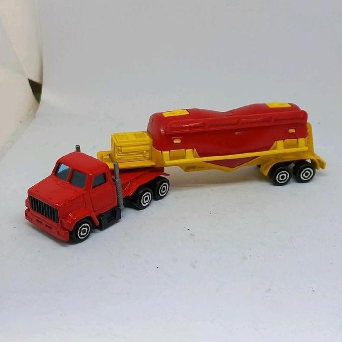 majorette gmc brigadier magirus semi powder transporter tanker trailer truck 1/100 loose diecast (s)