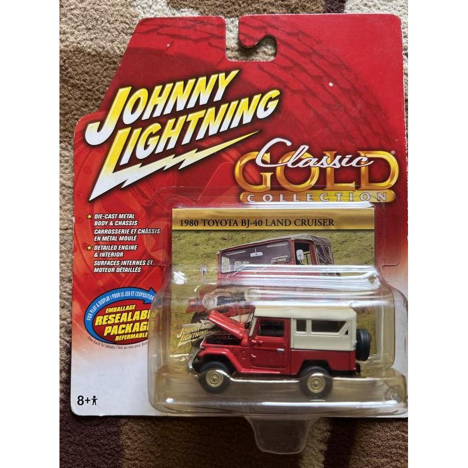 Johnny Lightning Toyota Land Cruiser TLC Red FJ40 BJ40 gold classic
