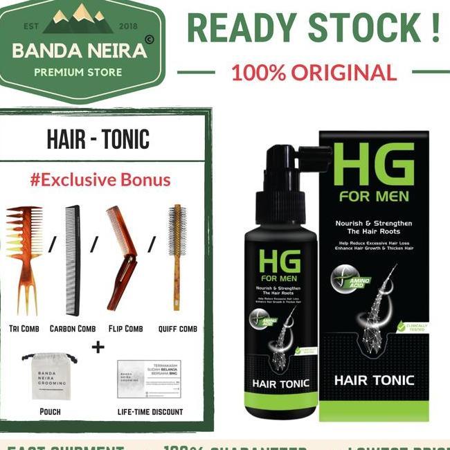Hg For Men Hair Tonic Perawatan Rambut Rontok