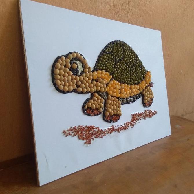 New- kolase biji bijian kura kura prakarya sekolah