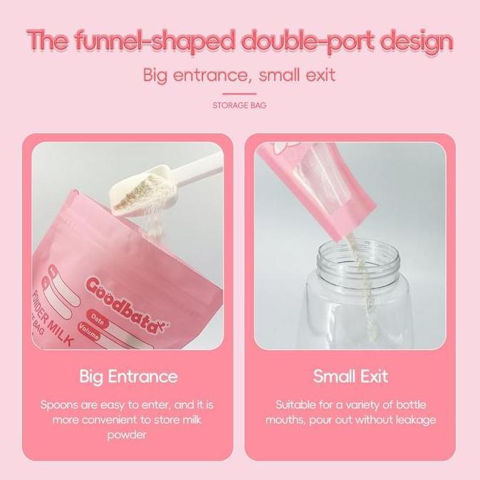Promo Goodbata Goodbata 30 Pcs Milk Powder Bag Penyimpanan Bubuk Bayi Bpa Free Lldpe Pre Sterilized 