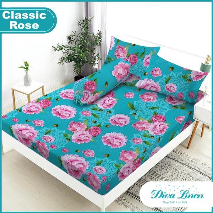 Sprei Katun Golden Eterna Tinggi 30cm Motif - Classic Rose
