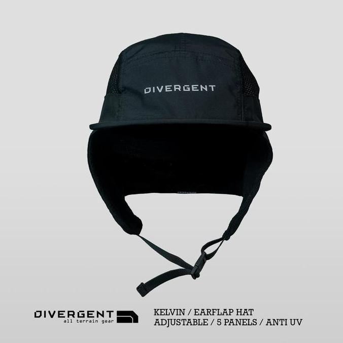 Omagoedang - Kelvin 5 Panel Earflap Quick Dry Outdoor Sporty Unisex Divergent Series