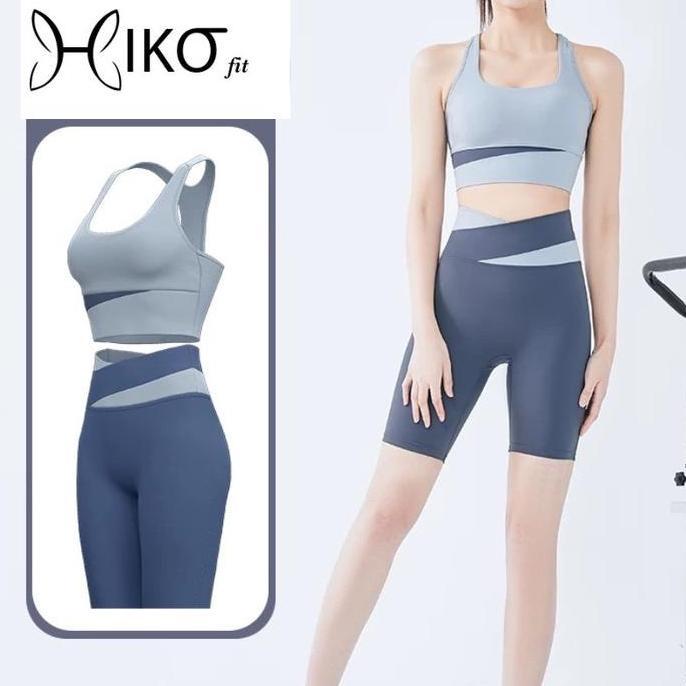 NEW HIKOFIT - SET3 - SET LIST ATASAN TANKTOP CROPTOP BAWAHAN CELANA PENDEK WANITA BODYFIT DRYFIT UNT