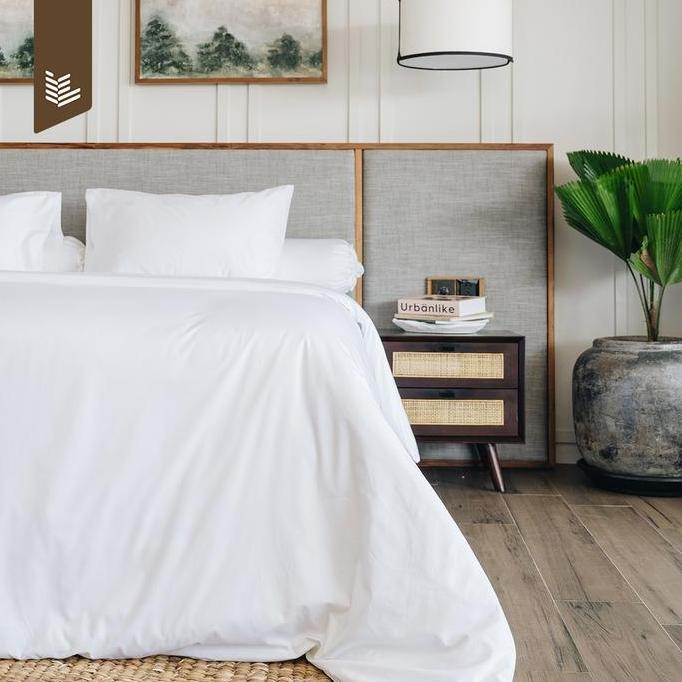Indolinen Duvet Set -Isian Selimut & Cover Selimut Standar Hotel Putih