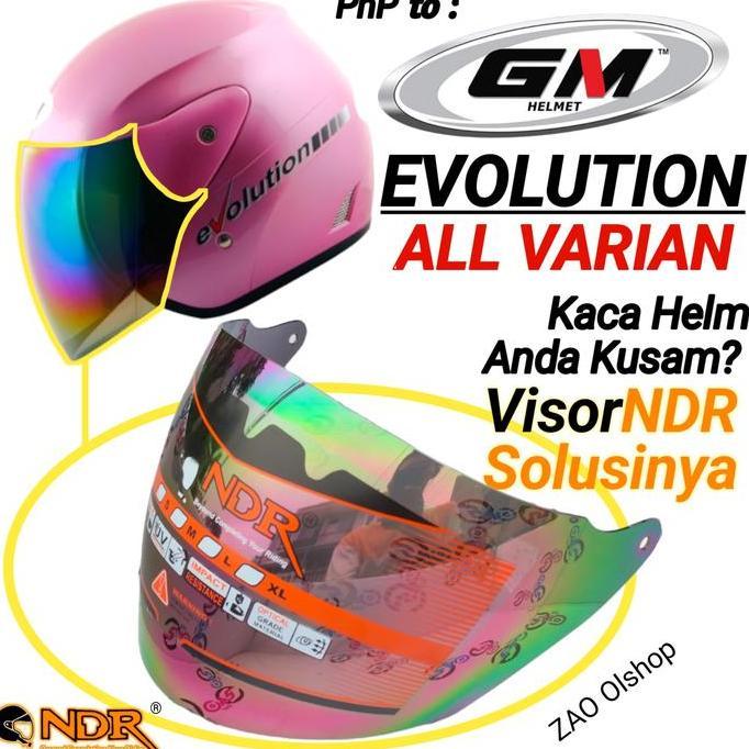 Kaca Helm | Visor | GM EVOLUTION by NDR helmet gm evo
