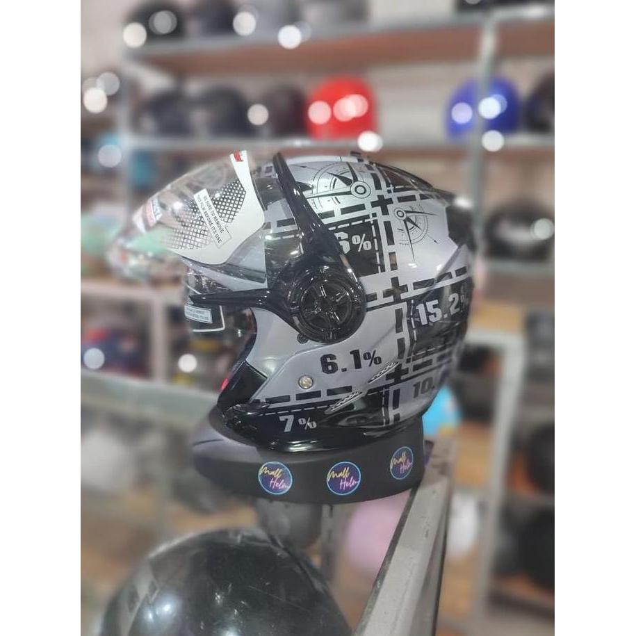 HELM NHK GLADIATOR MOTIF DRC DOUBLE VISOR