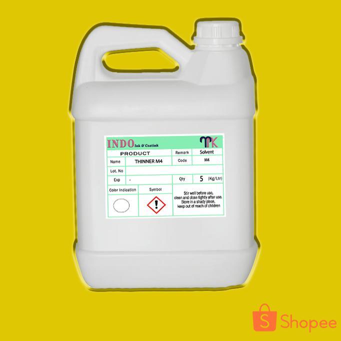 Thinner M4 (5L) - Pengencer Tinta Sablon/Printing Plastik