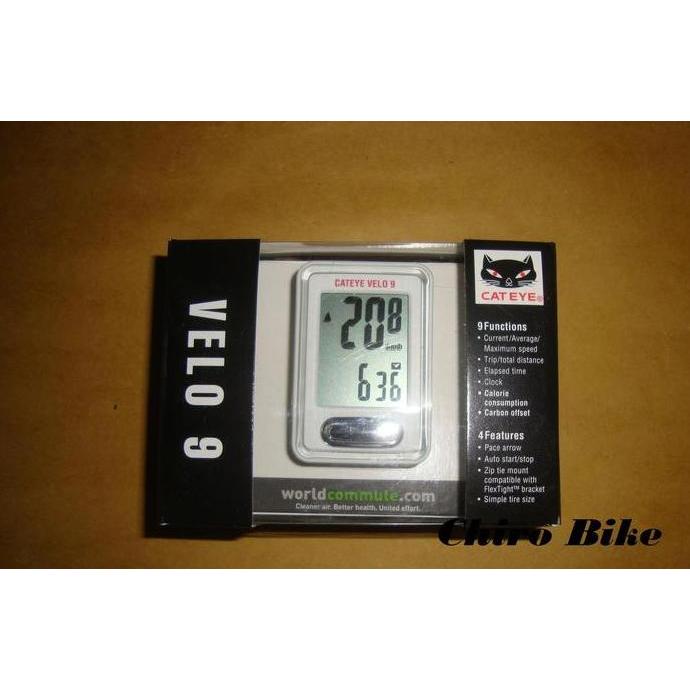 Speedometer Sepeda Cateye Velo 9