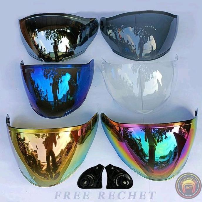 Kaca helm/visor helm ink centro kyt dj maru/kyt /ink Centro (clear warna hitam) gratis rachet