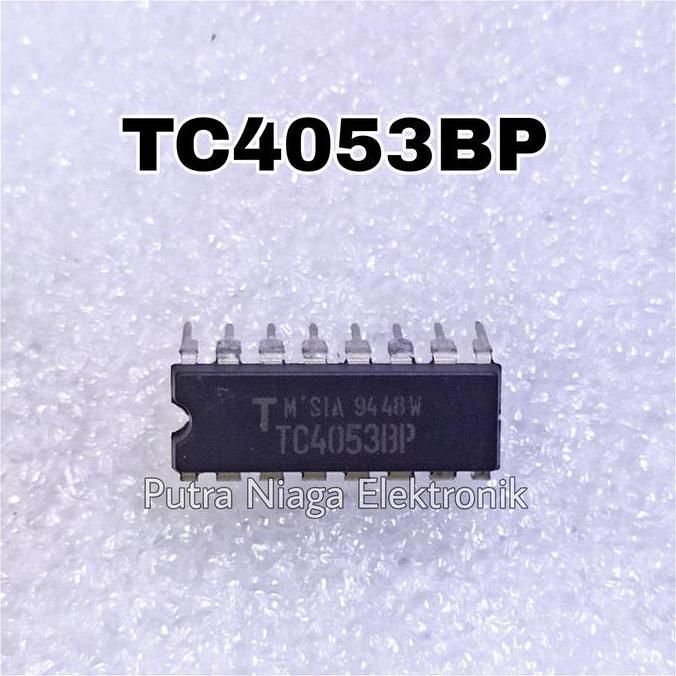 (1) ic CD4053BE Dip 16 pin CD4053 / TC4053 / HEF4053 / HCF4053 putran1a Buru Order