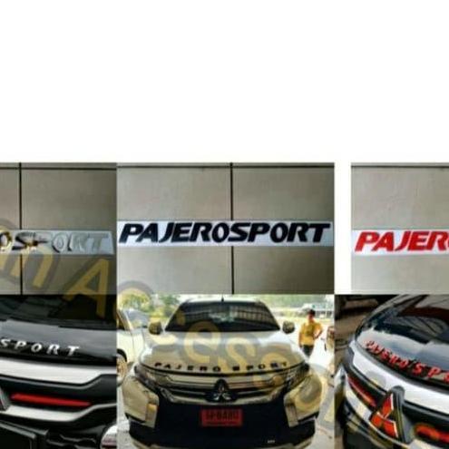 mblem Pajero sport tulisan Pajero sport BARU