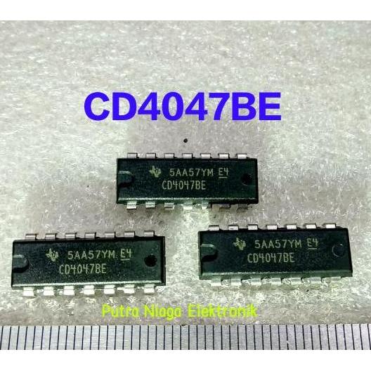 Murah (1) ic CD4047BE Dip 14 pin CD4047 / TC4047 / HEF4047 / HCF4047 putran1a Murah