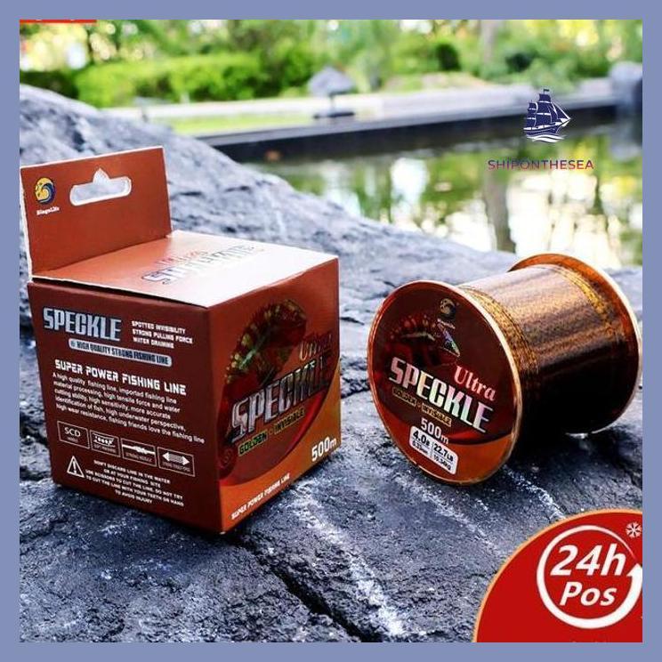 (PANCING) BINGOLIFE SENAR PANCING SERIES ULTRA - GOLDEN SPECKLE 500M - INVISIBLE - KUAT - DAN NILON 