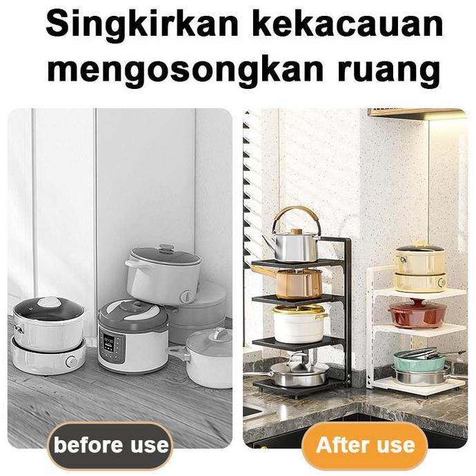 Rak Panci Multi Fungsi/CF09 Wastafel Dapur Di Bawah Rak Rak Pot Kabinet Atas /Rak Dapur Minimalis Pe