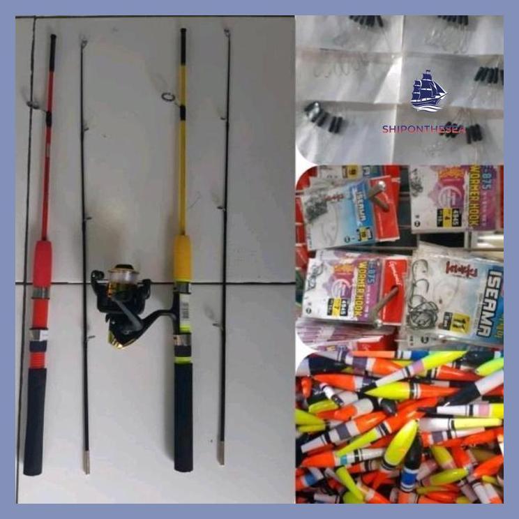 (PANCING) 1SET PERLENGKAPAN ALAT PANCING JORAN FIBER+REEL 120CM GOOD QUALITY