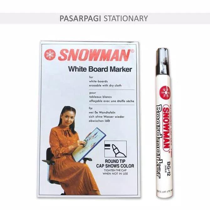 Spidol white board snowman