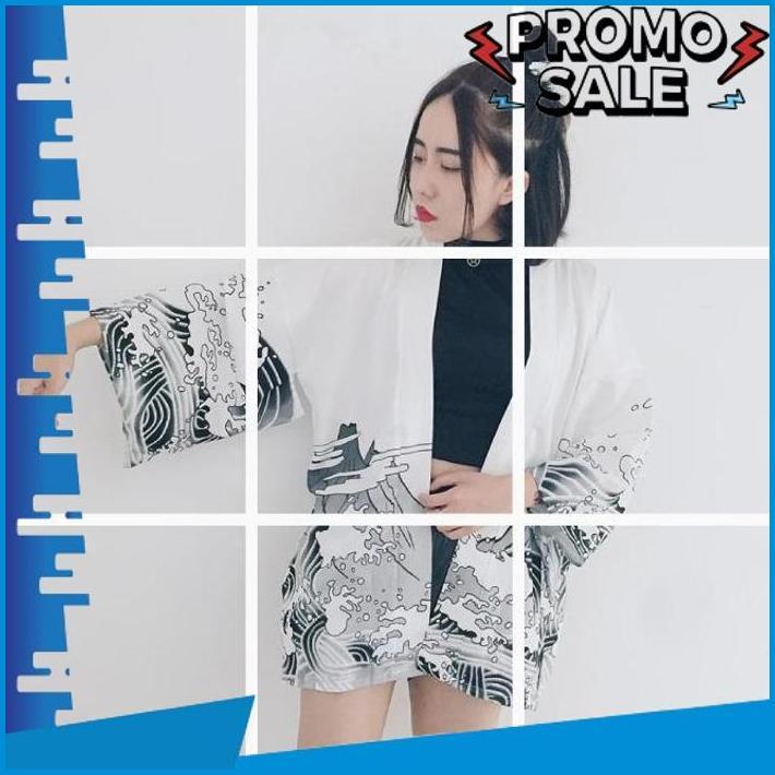 Smile Today Kim-09 Loose Kimono Jepang Satin Printing Motif Naga Import Dr-02