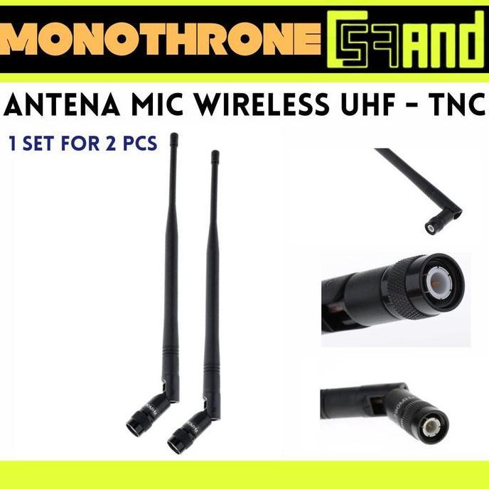 NEW Antena Microphone Mic Wireless UHF TNC Sinyal Konektor Antena Nirkabel