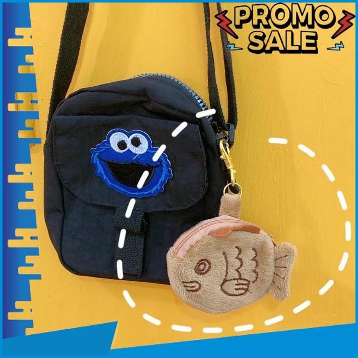 Trending Dota Dompet Koin Headset Taiyaki Kue Ikan Import Jepang Bulu Plush Purse Dr-02