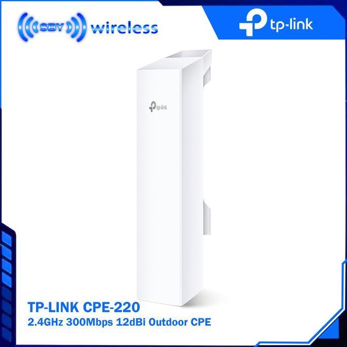 TERBARU - TP Link CPE Outdoor CPE220 2,4 Ghz 300 Mbps CPE-220