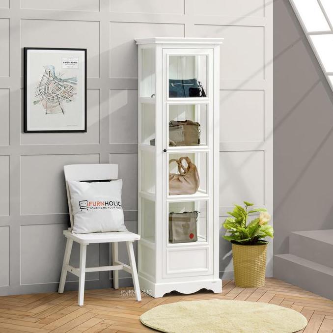 Terlaris Ifurnholic Madelyn Bag Cabinet | Lemari Pajangan Kaca Penyimpanan Tas | Rak Display Kaca | 