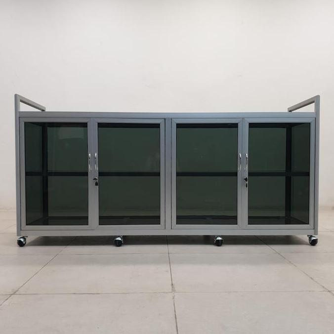 Terlaris Tc Aluminium Lsg 730 150X40X80 S Lemari Rak Serbaguna 2 Susun Tinggi Rak 30 Cm Aluminium 20