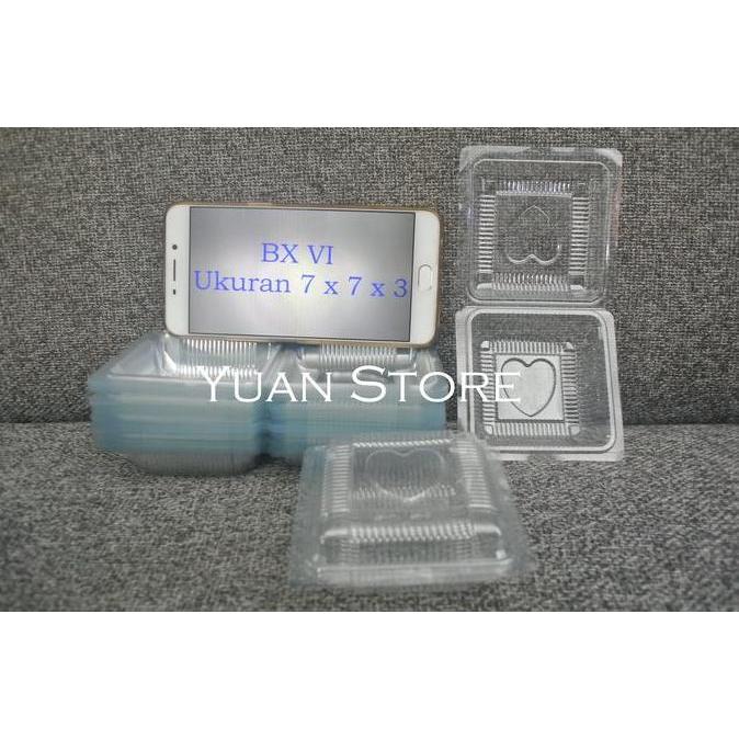 New- Mika Kue Makanan | BX 6 | Tempat Kue Kecil | Box Mika Kue | Plastik