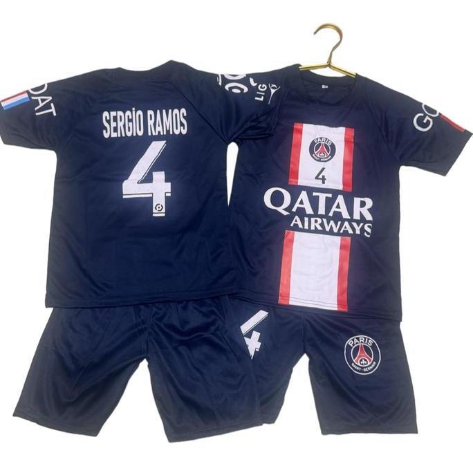 New- Setelan baju bola anak SERGIO RAMOS / Kaos bola anak 6bln - 14thn