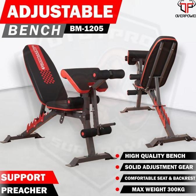 Adjustable Bench Bodymaster BM-1205HE |Kursi Sit up | Alat Finess