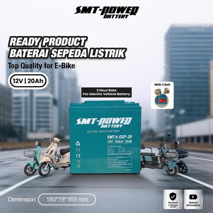 Baterai SMT 12V 20AH Baterai Sepeda Listrik / Baterai Motor Listrik