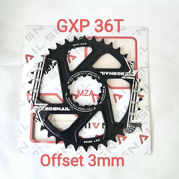Snail Chainring Gxp 36T Chain Ring Crank Gxp Direct Mount
