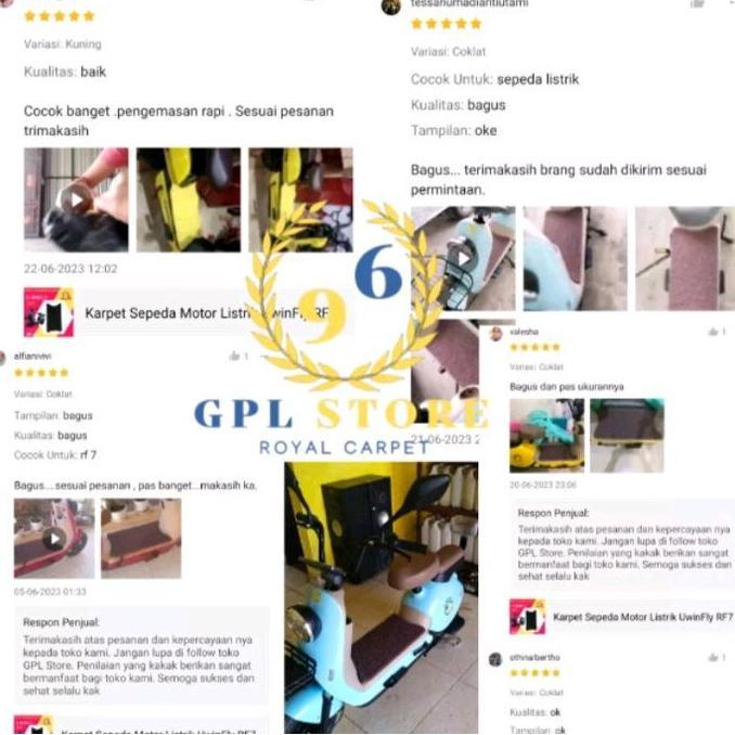 Karpet Sepeda Listrik Uwinfly RF7 & RF8