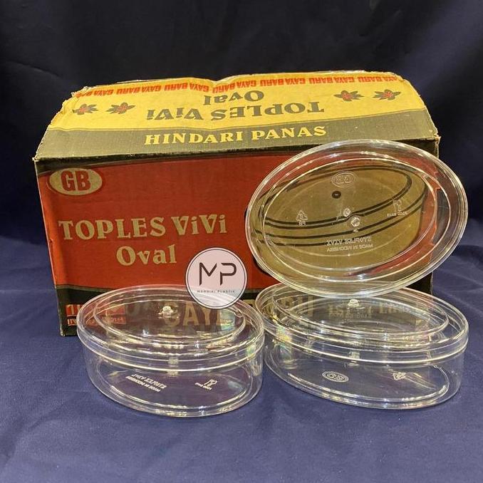 Toples GB Gaya Baru VIVI / Dessert Box Kotak Kue Kering Oval 250gr