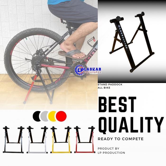 Stand Paddock Sepeda Statis Bike Trainer Fixie Roadbike Mtb Seli Universal Outdoor Original Dan Terp