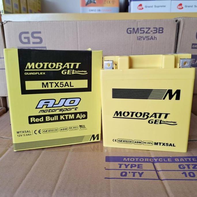 Aki Mio Sporty, Mio Smile, Mio Generasi Pertama Motobatt Mtx5Al Aki Kering Original Yamaha