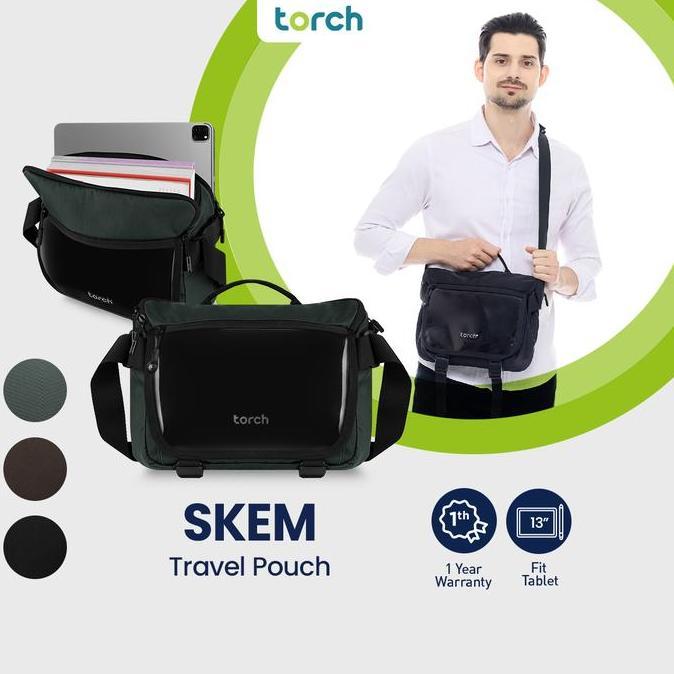 liovinssleo - torch skem messenger bag tas selempang ipad tablet 13 inch waterproof
