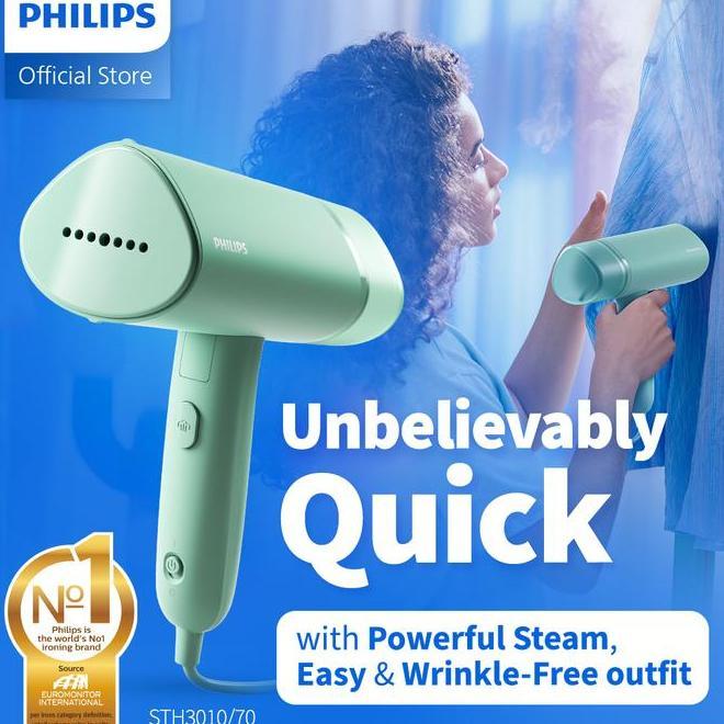 Philips Setrika Uap Handheld Sth301070 Hijau Setrika Uap Portable Dapat Dilipat Setrika Uap Ringan S
