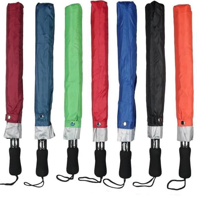 Nagoya Payung Golf Lipat Otomatis+Sarung / Payung Lipat Jumbo / Payung Golf Lipat Polos Warna Elegan