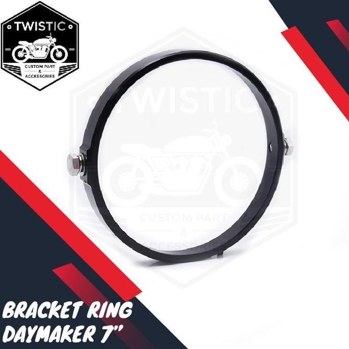 Promo Bracket Breket Dudukan Pangkon Daymaker 7 inch Motor Custom Diskon