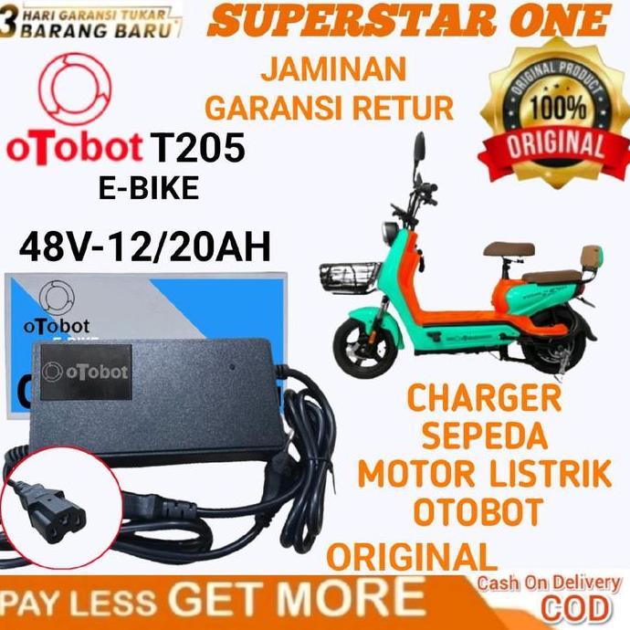 Casan/Charger Sepeda Listrik OTOBOT T205 48V12/20AH