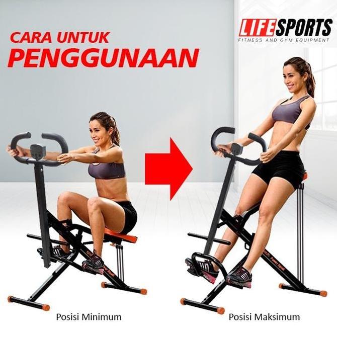 Terlaris Lifesports - New Alat Olahraga Fitness Gym  Horse Rider Hit Power Squat Latihan Pengecil Pe