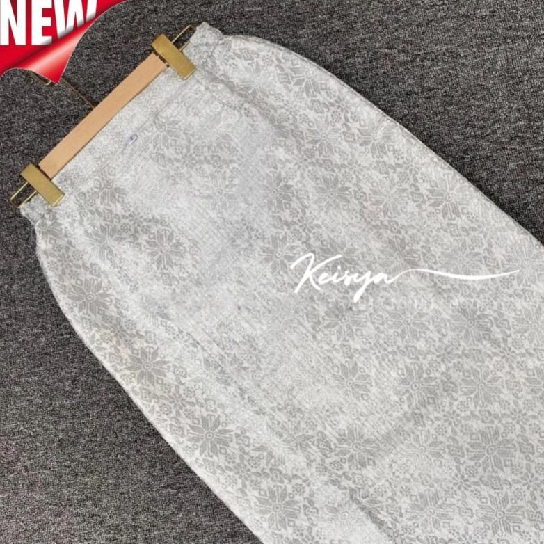 Rok Span Songket Putih /Rok Songket Bawahan Kebaya