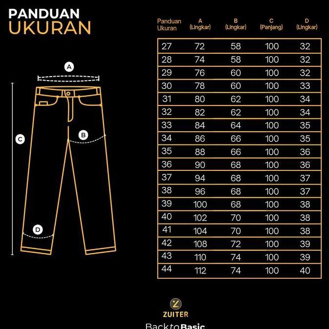ZUITER - Basic Pants | Celana bahan kantor kerja formal slimfit panjang pria