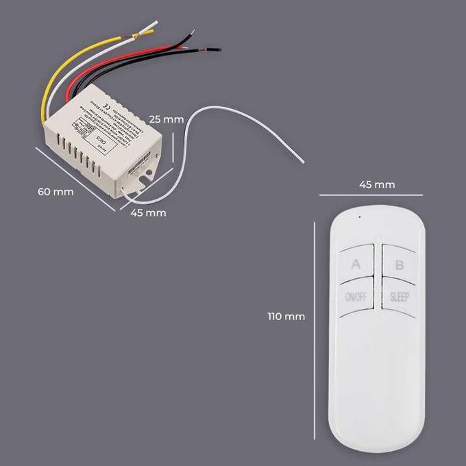 Saklar Listrik Wireless Remote Control Lampu Rumah 2 Way