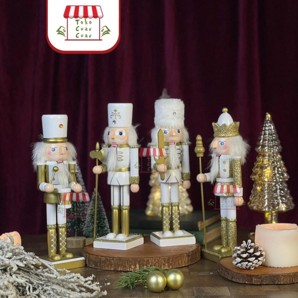 Anggadexam Tcc Christmas Nutcracker Soldier Patung Natal Dekorasi Natal Hiasan Natal Impor Aksesoris